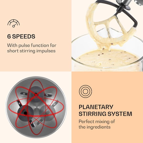 Robot da cucina rosso Bella Robusta - Klarstein-image-3