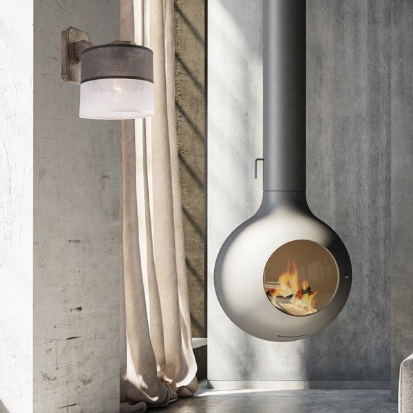 Lampada da parete grigia ø 16 cm Andrea - LAMKUR-image-3