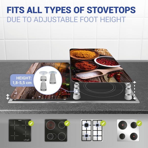 Set di 2 cappe da cucina in vetro con, 52 x 30 cm Spice - Wenko-image-3