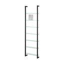 Mensola nera in metallo con ripiani multipli 46 cm Cubic – Spinder Design