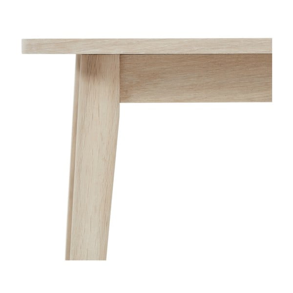 Tavolino con piano in rovere decorato in colore naturale 70x125 cm Nyborg - Furnhouse-image-4