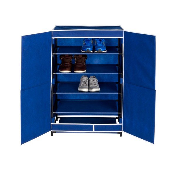 Scarpiera blu per 15 paia di scarpe Ocean Air - Wenko-image-4