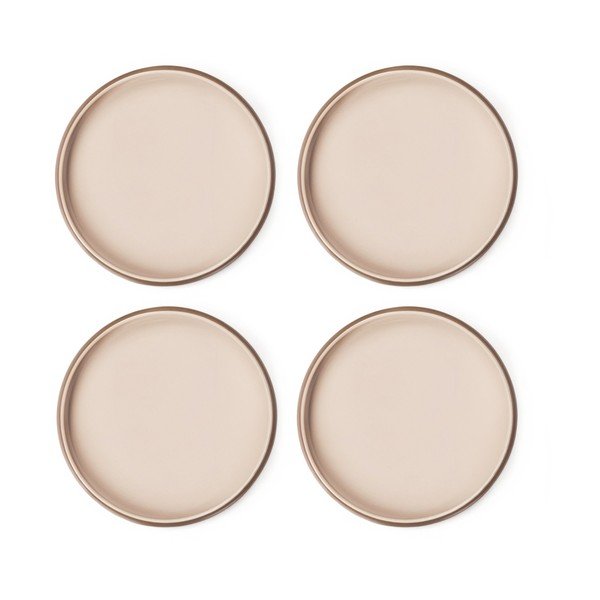 Set di piatti beige in gres 4 pz ø 22 cm Terra Rondo – Bonami Selection