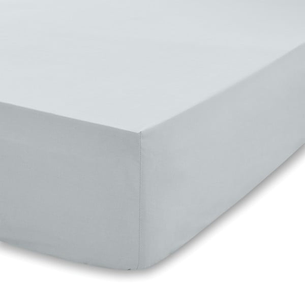 Lenzuolo elastico grigio 135x190 cm - Bianca