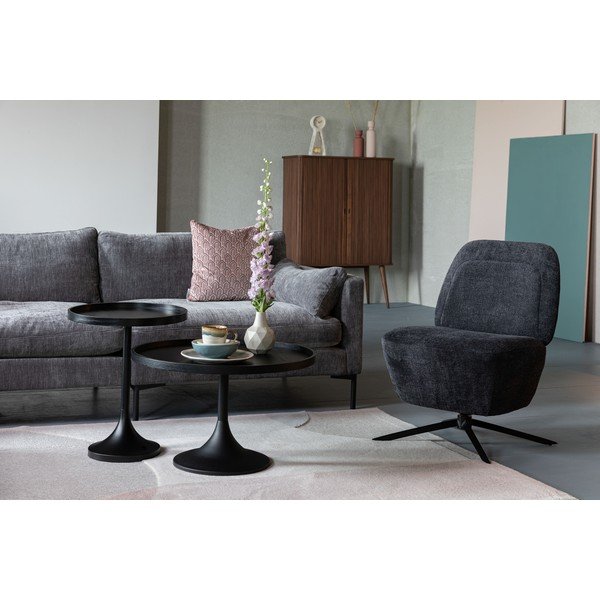 Tavolino da salotto rotondo nero ø 69 cm Jason – Zuiver-image-4