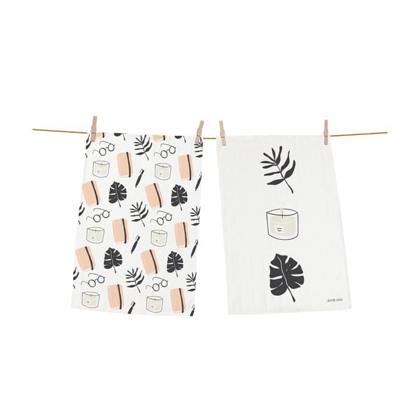 Set di 2 strofinacci in cotone, 70 x 50 cm Hygge Moment - Butter Kings