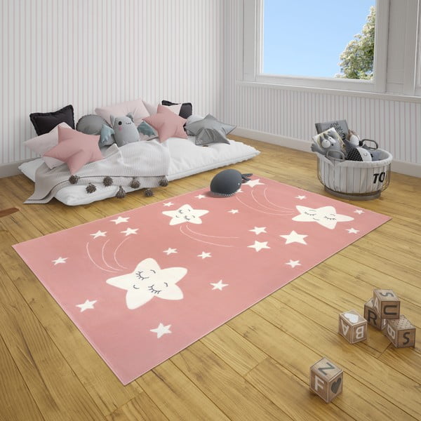 Tappeto rosa per bambini Adventures , 80 x 150 cm Stardust - Hanse Home-image-1