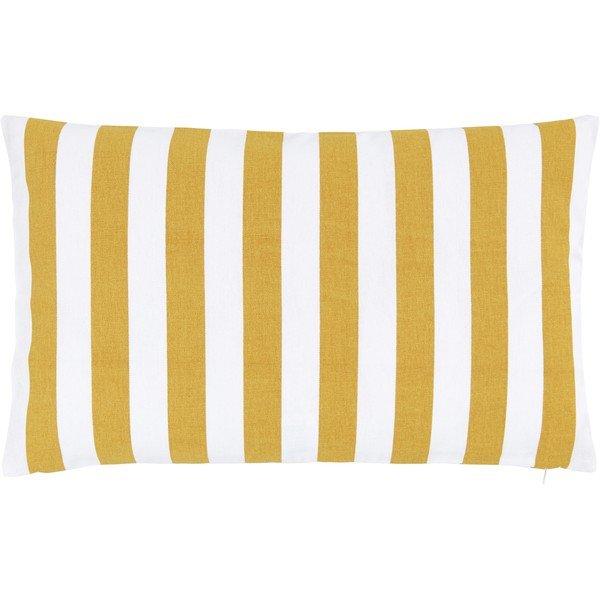 Federa decorativa in cotone bianco e giallo, 30 x 50 cm Timon - Westwing Collection
