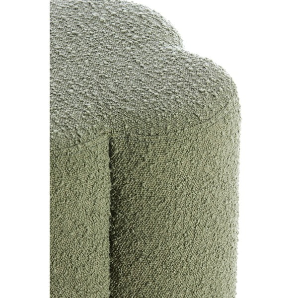 Sgabello in tessuto bouclé verde Nalani - Light & Living-image-4