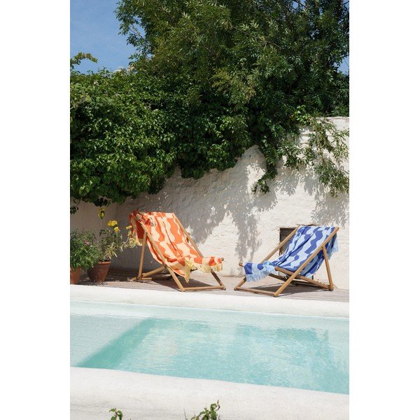 Telo mare giallo/arancione in cotone 100x160 cm Nuno – noo.ma-image-4