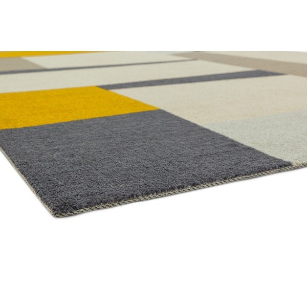 Tappeto giallo e grigio Riley Carso, 200 x 290 cm - Asiatic Carpets-image-3
