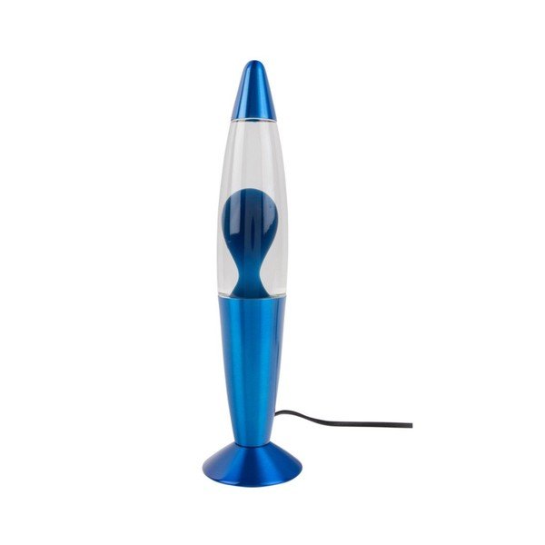 Lava lamp blu in vetro (altezza totale 35,5 cm) Funky Rocket Lava – Leitmotiv