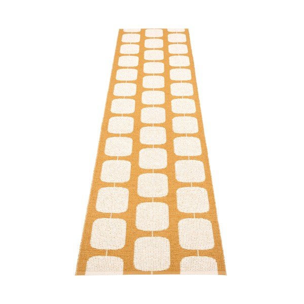 Passatoia da interno/esterno giallo ocra/color crema 70x300 cm Sten Ochre – Pappelina