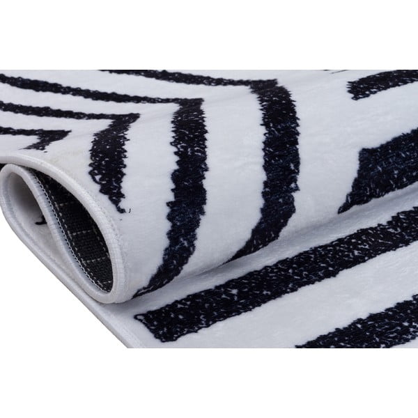 Tappeto lavabile bianco e blu 300x80 cm - Vitaus-image-3