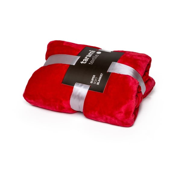 Coperta rossa , 200 x 150 cm - Tarami-image-2