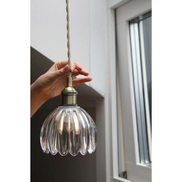 Lampadario in metallo con paralume in vetro ø 13 cm Gota – Markslöjd-image-2