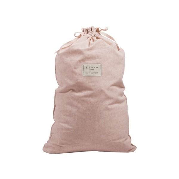 Sacco per biancheria in tessuto misto lino Sacco, altezza 75 cm Rose - Really Nice Things