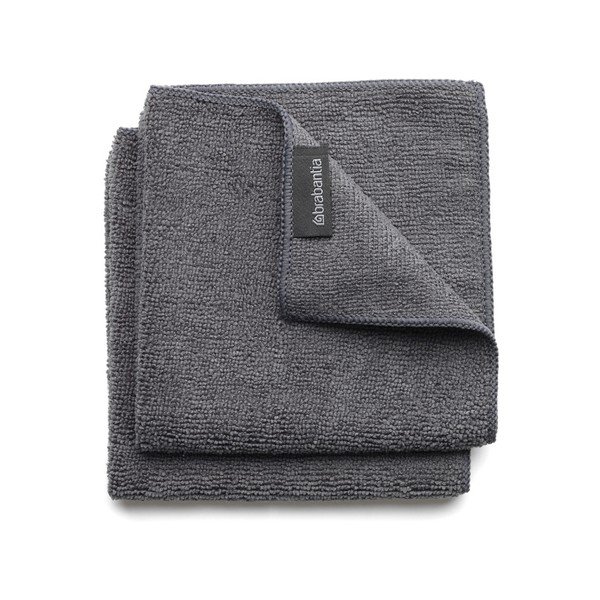 Set di 2 panni in microfibra grigi Clean - Brabantia