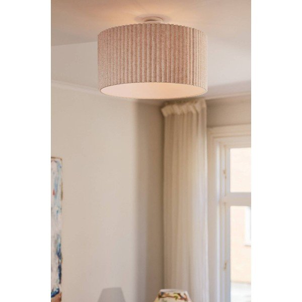 Plafoniera beige in lino ø 60 cm Alina – Jotex-image-1
