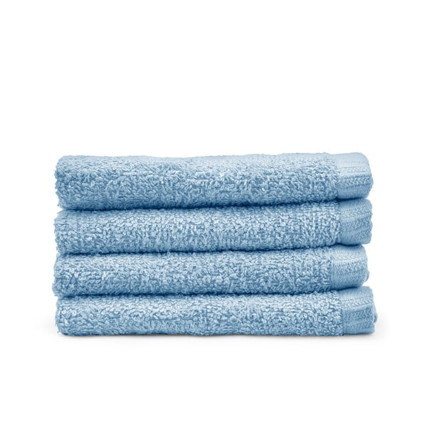 Set di asciugamani con asciugatura rapida blu in cotone 4 pz 30x30 cm Quick Dry – Catherine Lansfield