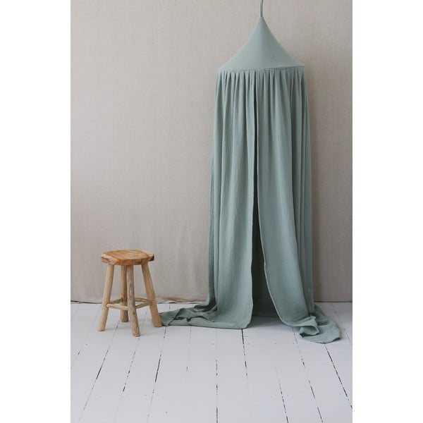 Baldacchino in cotone verde Mint - Moi Mili-image-2