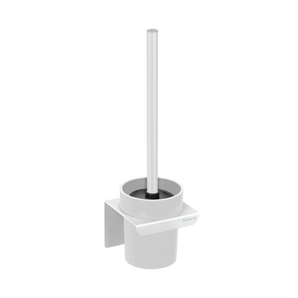 Scopino WC senza foratura bianco in plastica con aggancio Turbo-loc Lizan – Wenko