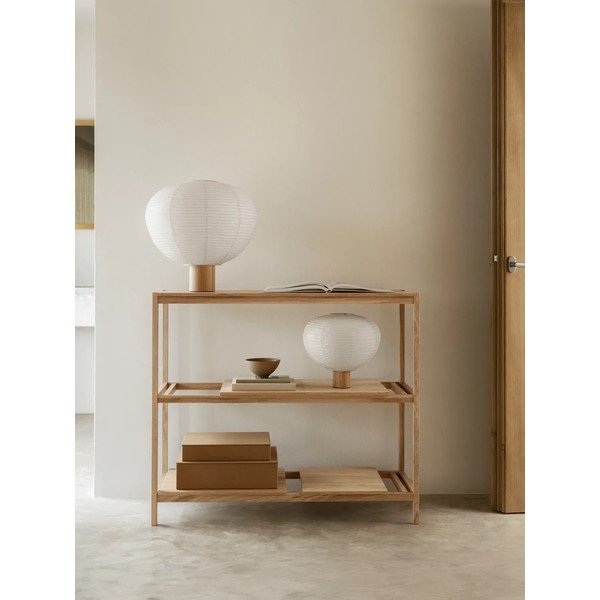 Scaffale di colore naturale con effetto rovere 105x92x40 cm Sukoya – Blomus-image-1