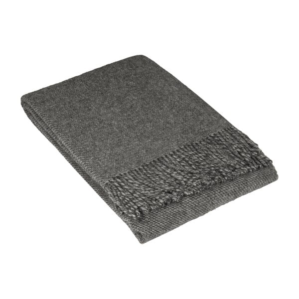 Coperta di lana premium grigio scuro, 140 x 200 cm - LANZARETTI