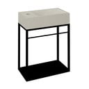 Mobile senza lavabo nero in metallo da appendere 39,5x45 cm Crest – Sapho