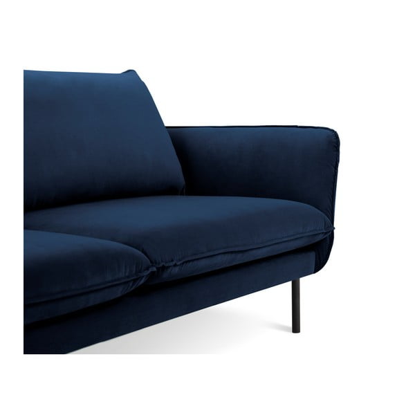 Divano in velluto blu, 160 cm Vienna - Cosmopolitan Design-image-3