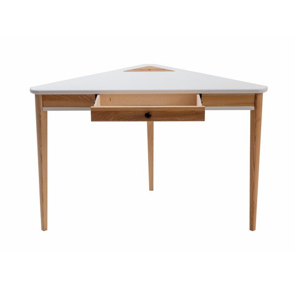 Tavolo da lavoro angolare bianco Ashme - Ragaba-image-2