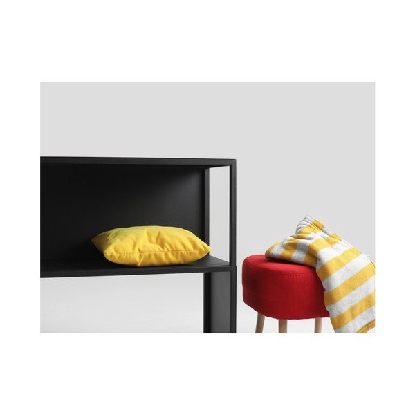 Libreria in metallo nero 150x75 cm Hyller - CustomForm-image-4