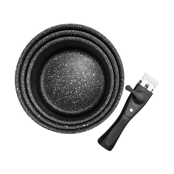 Set di pentole in alluminio 4 pezzi Grande Combi - Orion-image-3