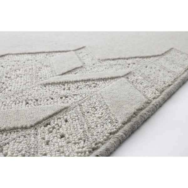 Tappeto in lana grigio chiaro 120x180 cm Credo - Agnella-image-2