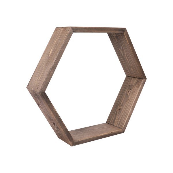 Set di 3 mensole da parete in legno Bee - Evila Originals-image-1