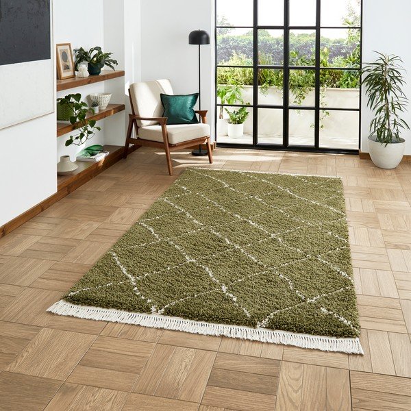 Tappeto verde 80x150 cm Boho – Think Rugs-image-1