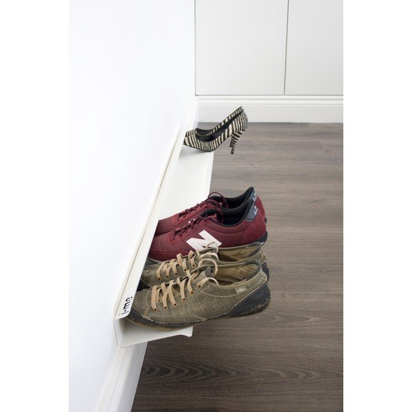 Police na boty J-Me Shoe Rack bílá, 120 cm