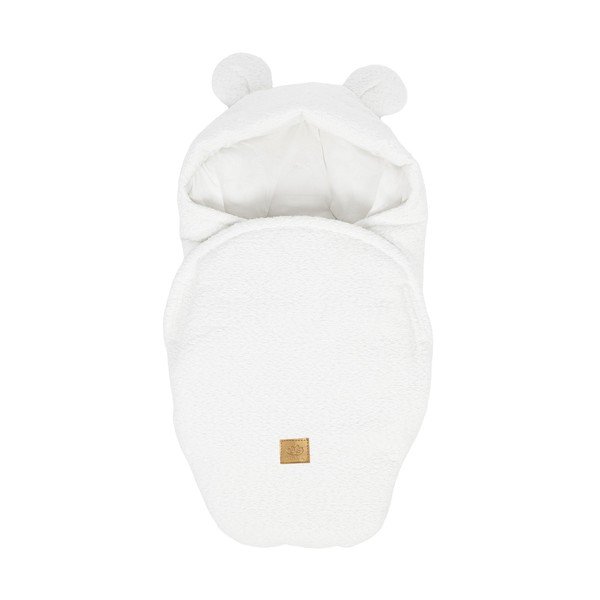 Copertina per neonati bianca in bouclé 45x80 cm – Meowbaby