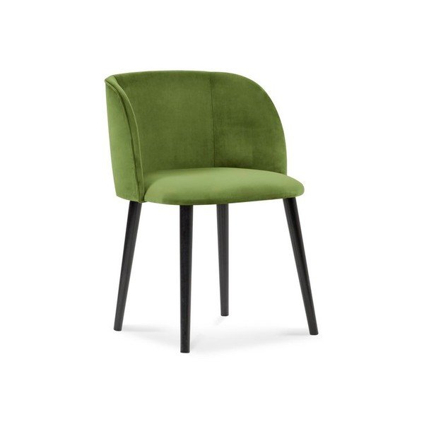 Sedia da pranzo verde con rivestimento in velluto Aurora - Windsor & Co Sofas