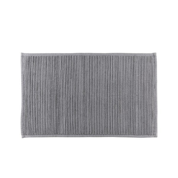 Tappeto da bagno in cotone grigio, 50 x 80 cm - Södahl