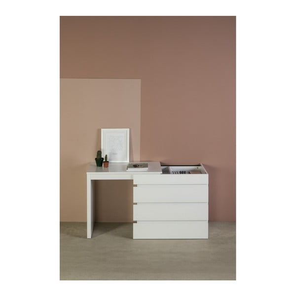 Tavolo da lavoro variabile bianco/cassa Elbir - Marckeric-image-2