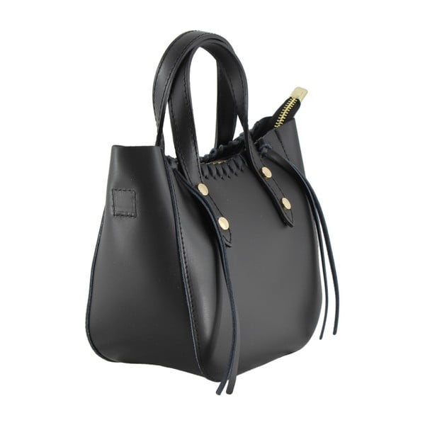 Borsa in pelle nera Anna - Chicca Borse-image-1