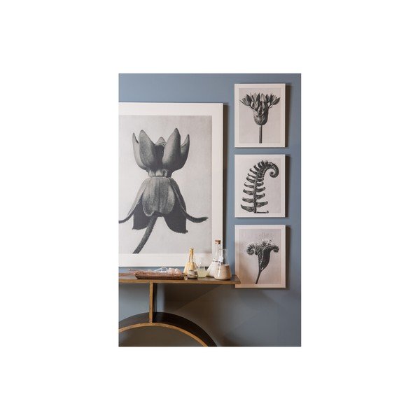 Pittura beige e grigia Opera d'arte Bud Artwork Plantstudie - BePureHome-image-2