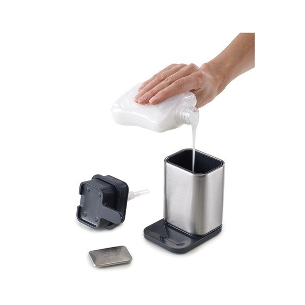 Superficie dell'erogatore di sapone in acciaio inox - Joseph Joseph-image-4