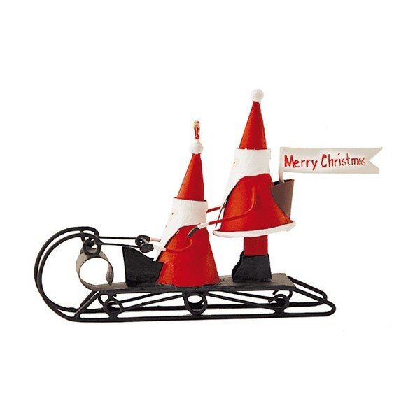 Vánoční dekorace G-Bork Santas on Sledge