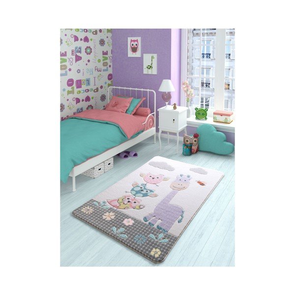 Tappeto per bambini Kids Animals, 100 x 150 cm - Confetti-image-1