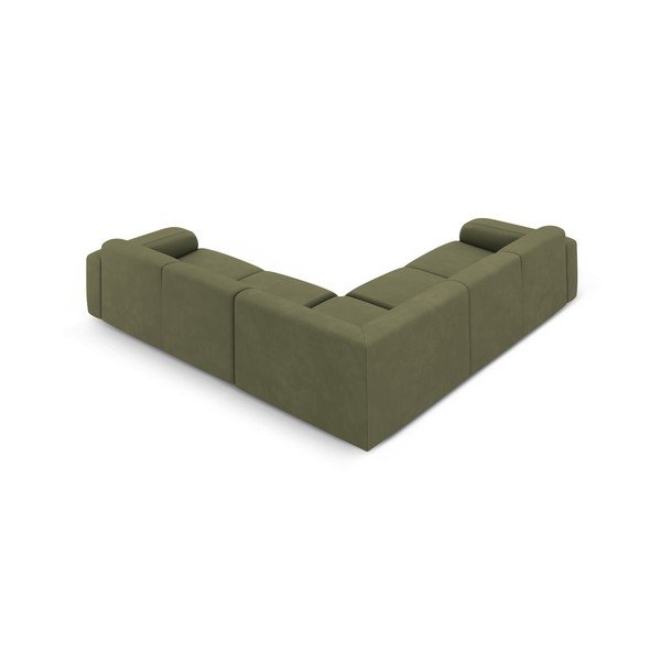 Divano angolare verde chiaro (angolo variabile/ a L) Molino - Micadoni Home-image-2