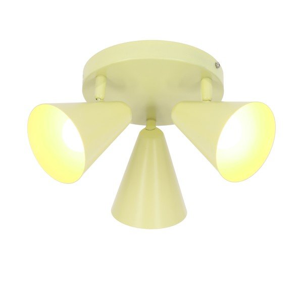 Lampada da soffitto gialla con paralume in metallo 34x34 cm Amor - Candellux Lighting-image-3
