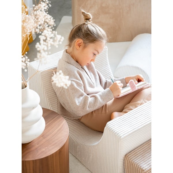 Gioco per psicomotricità color crema in velluto a coste 3 pz altezza totale 37 cm 75x49 cm Rainbow Montessori – Wigiwama-image-1