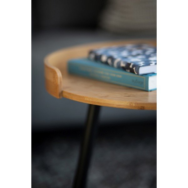 Tavolino rotondo in bambù ø 40 cm Loft - Wenko-image-1